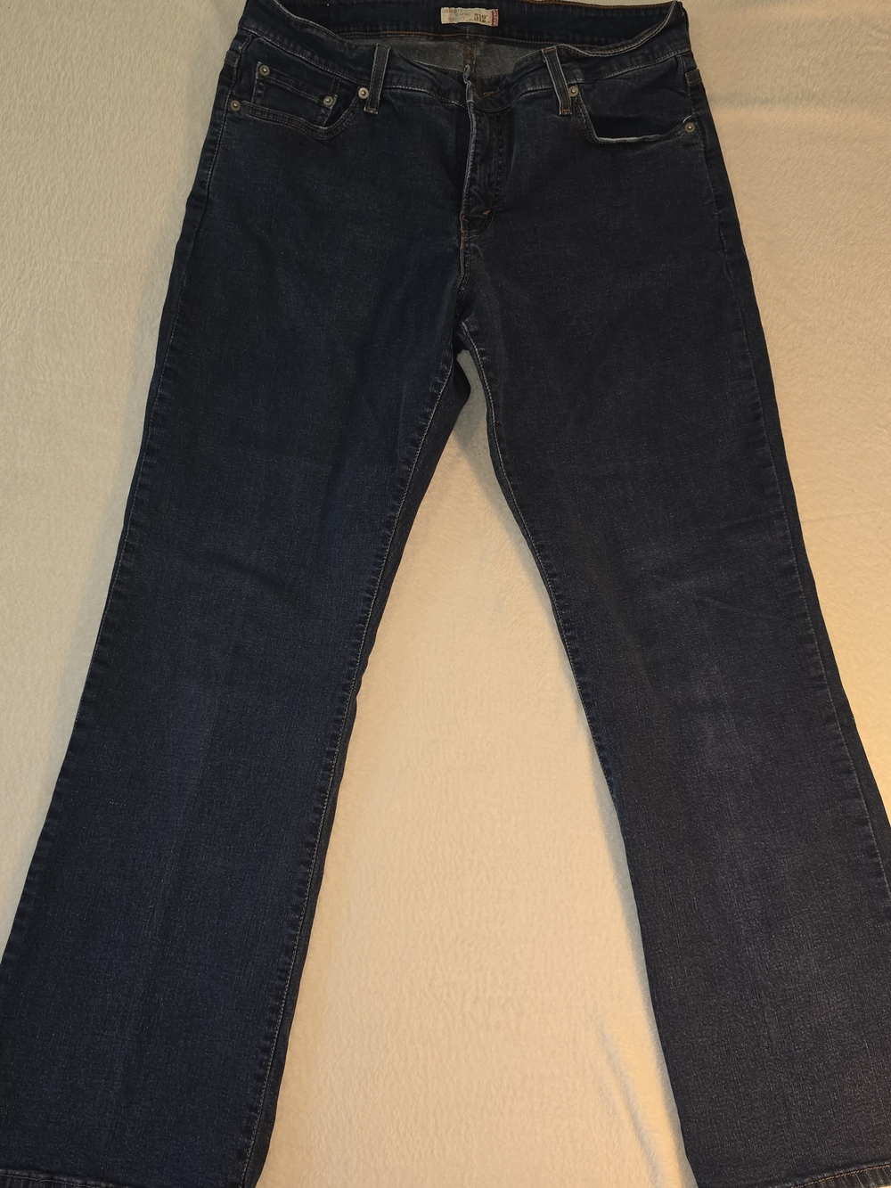Levi's Straight 512 Jeans Women 18W Blue Perfectly Shaping Stretch Denim